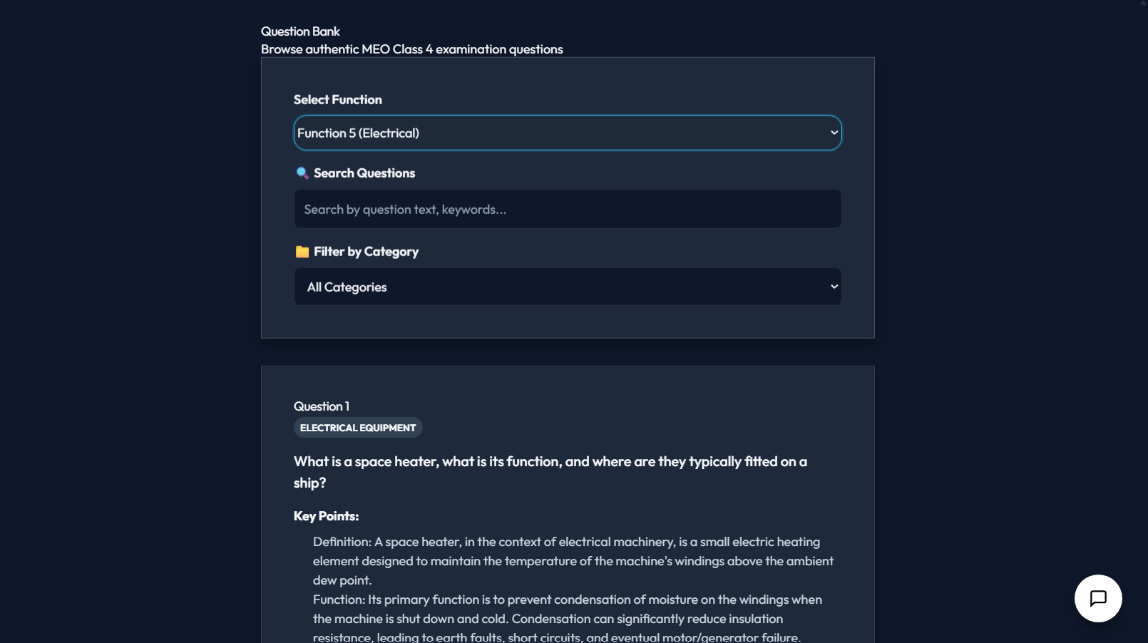 Question Bank Interface